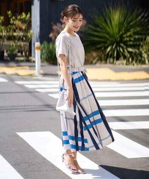 a.v.v / アー・ヴェ・ヴェ ロング・マキシ丈スカート | 【洗濯機で洗える】ビッグチェックボリュームスカート | 詳細2