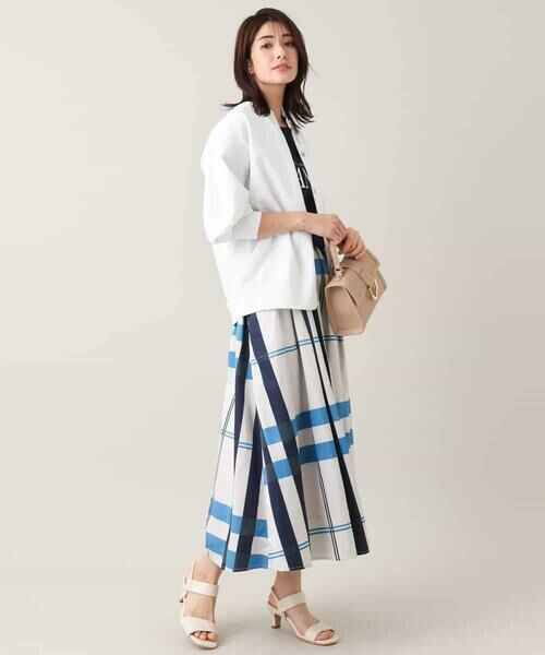 a.v.v / アー・ヴェ・ヴェ ロング・マキシ丈スカート | 【洗濯機で洗える】ビッグチェックボリュームスカート | 詳細5