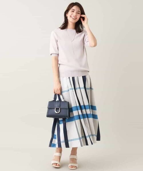 a.v.v / アー・ヴェ・ヴェ ロング・マキシ丈スカート | 【洗濯機で洗える】ビッグチェックボリュームスカート | 詳細6