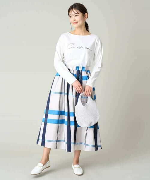 a.v.v / アー・ヴェ・ヴェ ロング・マキシ丈スカート | 【洗濯機で洗える】ビッグチェックボリュームスカート | 詳細7