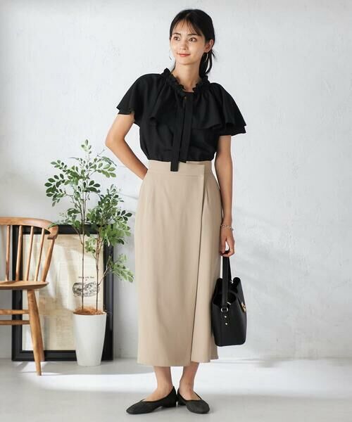 a.v.v / アー・ヴェ・ヴェ ロング・マキシ丈スカート | ラップナロースカート | 詳細12