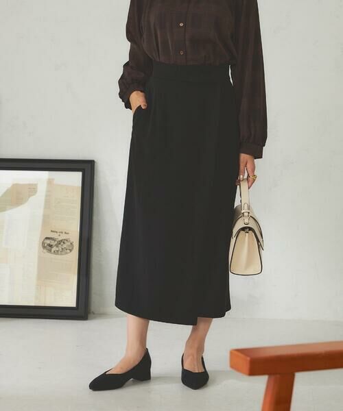 a.v.v / アー・ヴェ・ヴェ ロング・マキシ丈スカート | ラップナロースカート | 詳細30