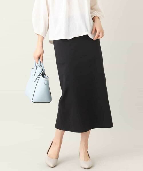 a.v.v / アー・ヴェ・ヴェ ロング・マキシ丈スカート | ハイパーストレッチナロースカート(ブラック)