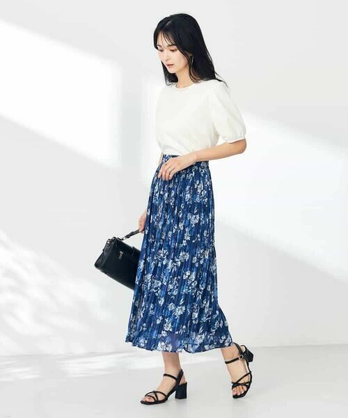 a.v.v / アー・ヴェ・ヴェ ロング・マキシ丈スカート | 【洗える】プリントランダムプリーツスカート | 詳細10