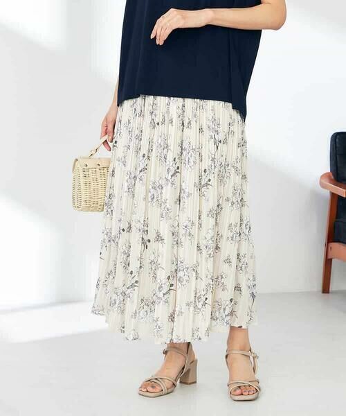 a.v.v / アー・ヴェ・ヴェ ロング・マキシ丈スカート | 【洗える】プリントランダムプリーツスカート | 詳細14