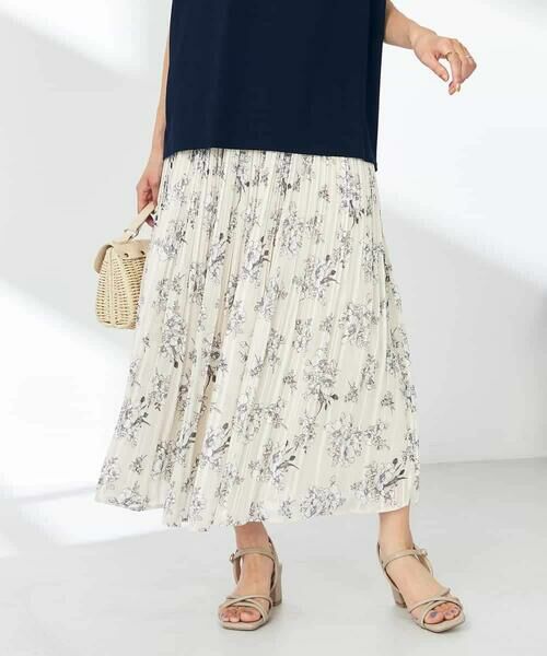a.v.v / アー・ヴェ・ヴェ ロング・マキシ丈スカート | 【洗える】プリントランダムプリーツスカート | 詳細15