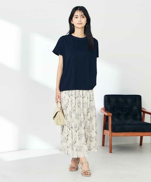 a.v.v / アー・ヴェ・ヴェ ロング・マキシ丈スカート | 【洗える】プリントランダムプリーツスカート | 詳細16