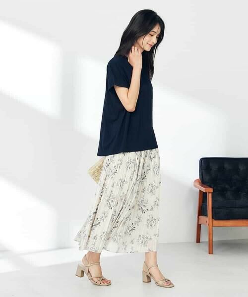 a.v.v / アー・ヴェ・ヴェ ロング・マキシ丈スカート | 【洗える】プリントランダムプリーツスカート | 詳細17