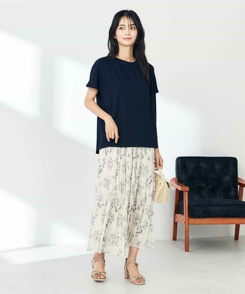a.v.v / アー・ヴェ・ヴェ ロング・マキシ丈スカート | 【洗える】プリントランダムプリーツスカート | 詳細18