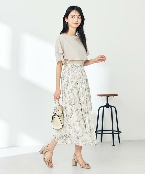 a.v.v / アー・ヴェ・ヴェ ロング・マキシ丈スカート | 【洗える】プリントランダムプリーツスカート | 詳細20