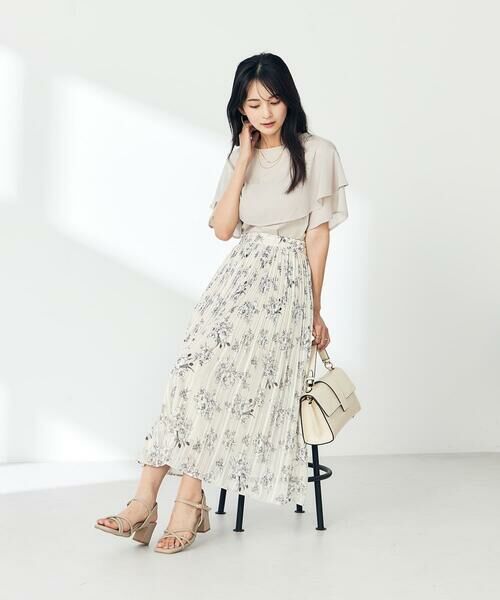 a.v.v / アー・ヴェ・ヴェ ロング・マキシ丈スカート | 【洗える】プリントランダムプリーツスカート | 詳細24