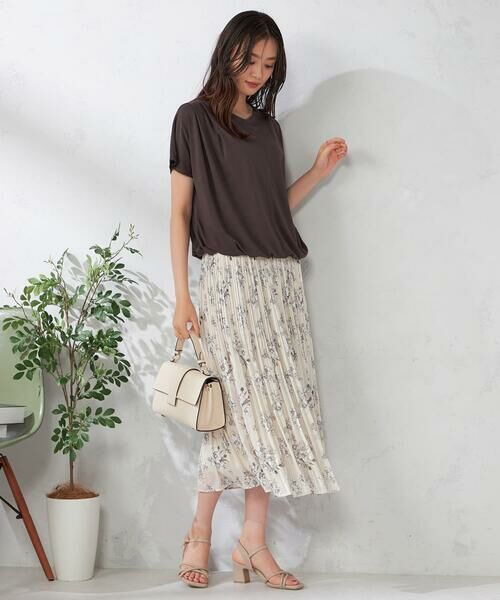 a.v.v / アー・ヴェ・ヴェ ロング・マキシ丈スカート | 【洗える】プリントランダムプリーツスカート | 詳細28