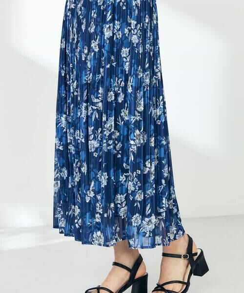 a.v.v / アー・ヴェ・ヴェ ロング・マキシ丈スカート | 【洗える】プリントランダムプリーツスカート | 詳細4