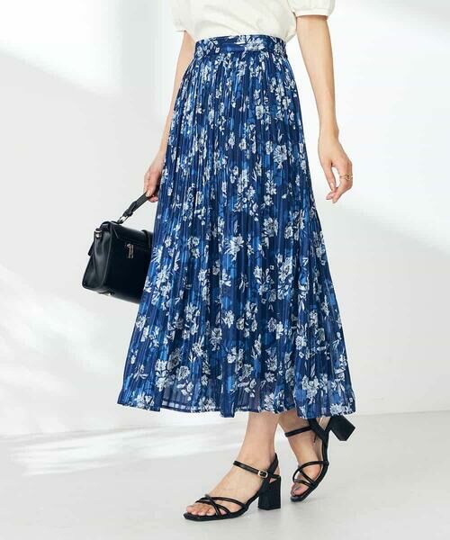 a.v.v / アー・ヴェ・ヴェ ロング・マキシ丈スカート | 【洗える】プリントランダムプリーツスカート | 詳細7