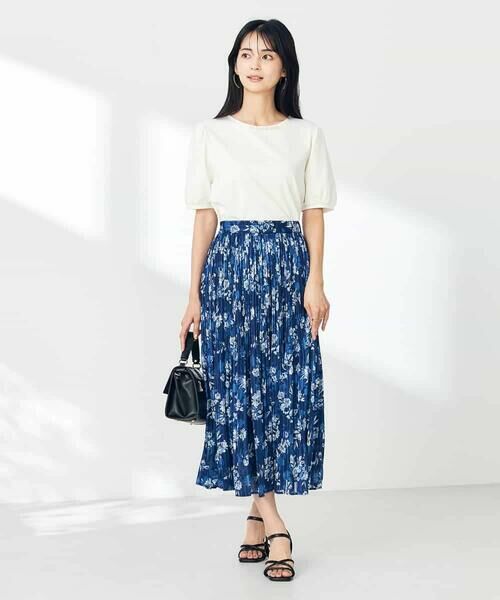 a.v.v / アー・ヴェ・ヴェ ロング・マキシ丈スカート | 【洗える】プリントランダムプリーツスカート | 詳細8