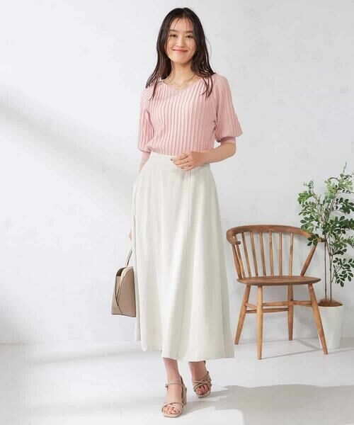 a.v.v / アー・ヴェ・ヴェ ロング・マキシ丈スカート | 【洗える】ドライタッチフレアスカート | 詳細6