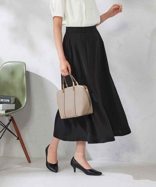 a.v.v / アー・ヴェ・ヴェ ロング・マキシ丈スカート | 【洗える】ドライタッチフレアスカート | 詳細7