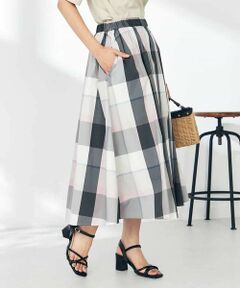 a.v.v / アー・ヴェ・ヴェ ロング・マキシ丈スカート | 【接触冷感/洗える】ビックチェックタフタスカート