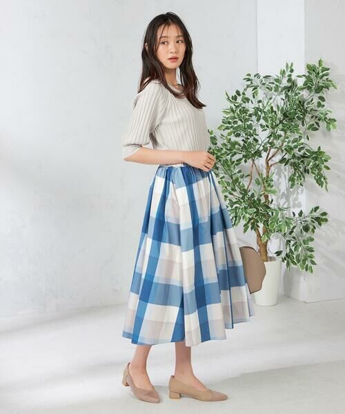 a.v.v / アー・ヴェ・ヴェ ロング・マキシ丈スカート | 【接触冷感/洗える】ビックチェックタフタスカート | 詳細22