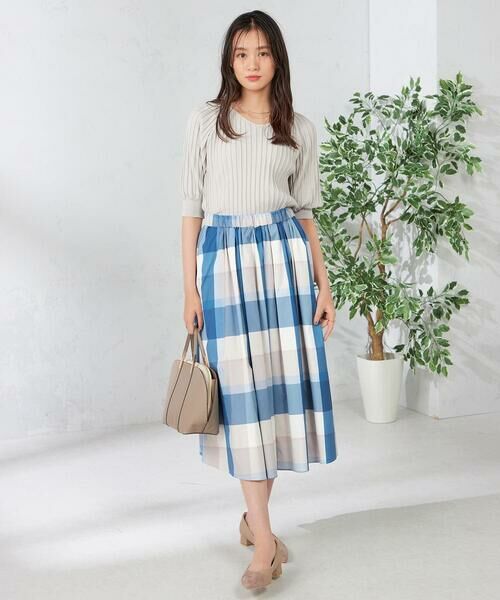 a.v.v / アー・ヴェ・ヴェ ロング・マキシ丈スカート | 【接触冷感/洗える】ビックチェックタフタスカート | 詳細23