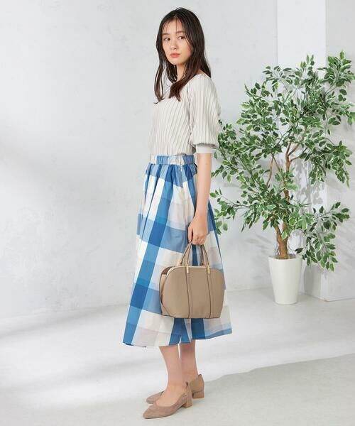 a.v.v / アー・ヴェ・ヴェ ロング・マキシ丈スカート | 【接触冷感/洗える】ビックチェックタフタスカート | 詳細24