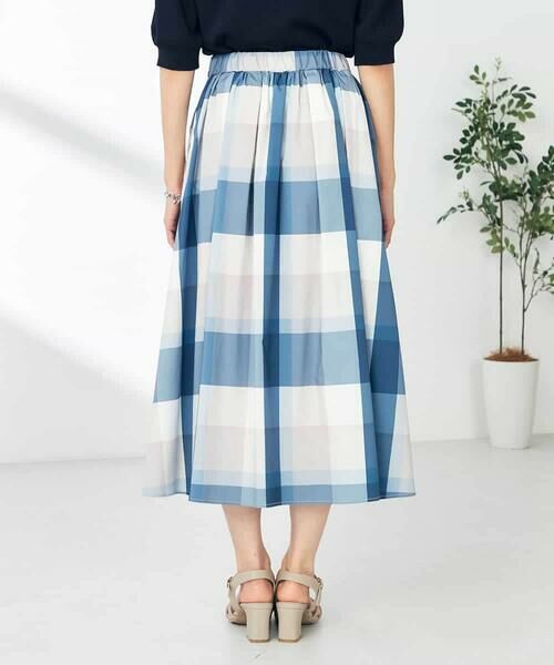 a.v.v / アー・ヴェ・ヴェ ロング・マキシ丈スカート | 【接触冷感/洗える】ビックチェックタフタスカート | 詳細27
