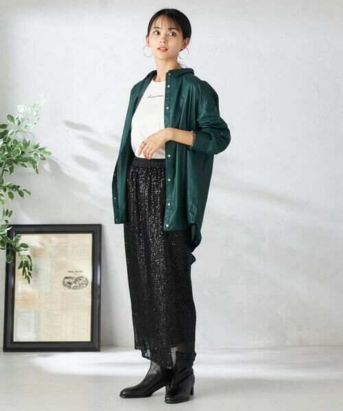 a.v.v / アー・ヴェ・ヴェ ロング・マキシ丈スカート | スパンコールナロースカート | 詳細12