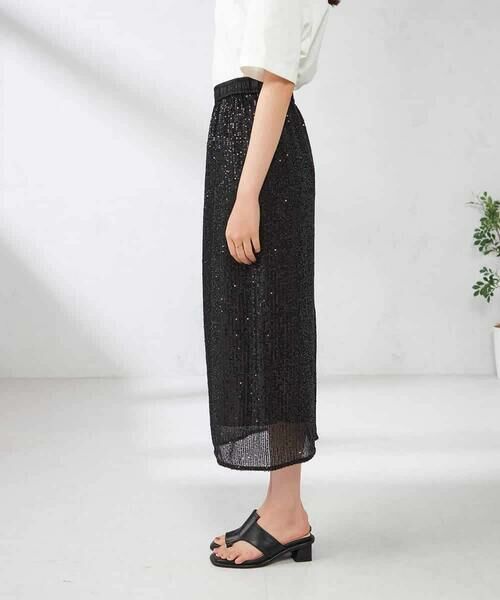 a.v.v / アー・ヴェ・ヴェ ロング・マキシ丈スカート | スパンコールナロースカート | 詳細14