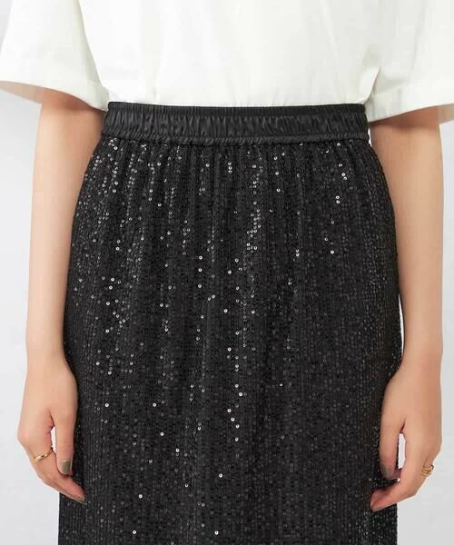 a.v.v / アー・ヴェ・ヴェ ロング・マキシ丈スカート | スパンコールナロースカート | 詳細16