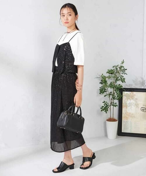 a.v.v / アー・ヴェ・ヴェ ロング・マキシ丈スカート | スパンコールナロースカート | 詳細6