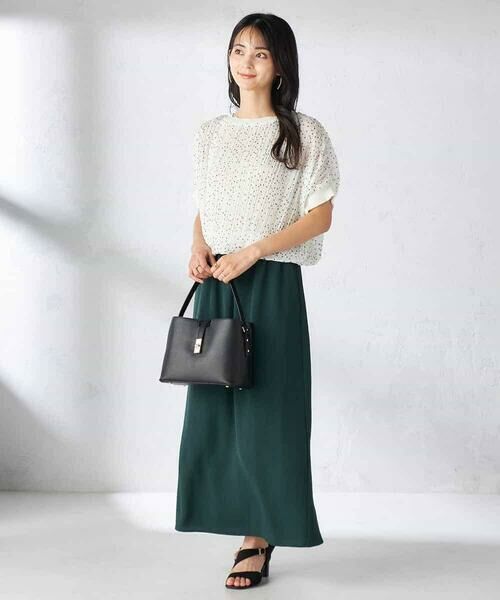 a.v.v / アー・ヴェ・ヴェ ロング・マキシ丈スカート | 【接触冷感裏地/洗える】ドロストイージーナロースカート | 詳細4