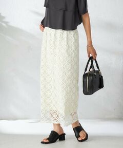 a.v.v / アー・ヴェ・ヴェ ロング・マキシ丈スカート | チュールレースナロースカート