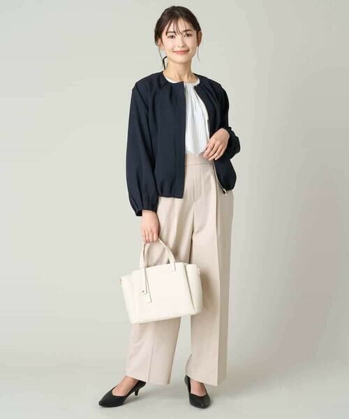 a.v.v / アー・ヴェ・ヴェ セットアップ | 麻調ノーカラーブルゾン | 詳細14