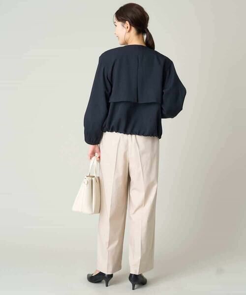 a.v.v / アー・ヴェ・ヴェ セットアップ | 麻調ノーカラーブルゾン | 詳細17