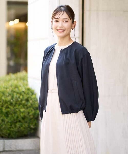 a.v.v / アー・ヴェ・ヴェ セットアップ | 麻調ノーカラーブルゾン | 詳細2