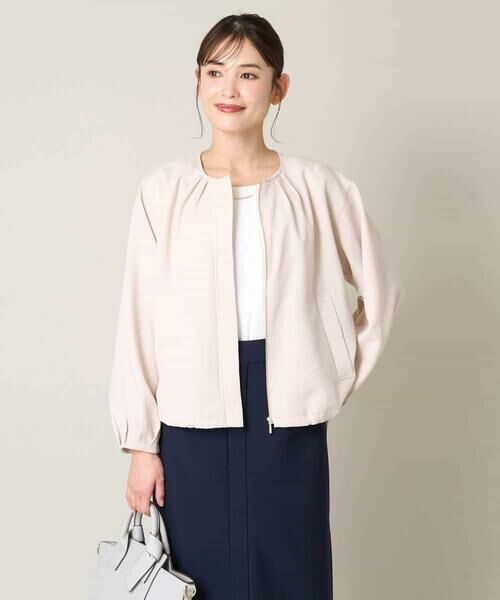 a.v.v / アー・ヴェ・ヴェ セットアップ | 麻調ノーカラーブルゾン | 詳細26