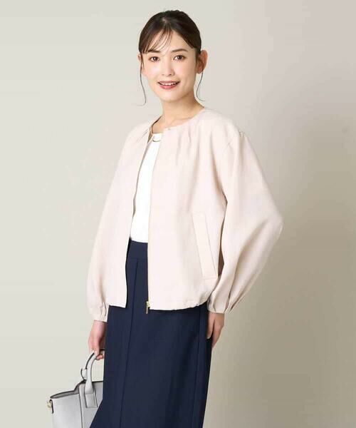 a.v.v / アー・ヴェ・ヴェ セットアップ | 麻調ノーカラーブルゾン | 詳細27