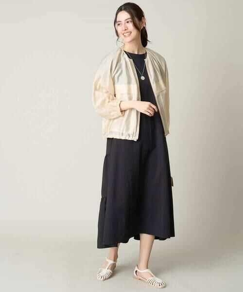 a.v.v / アー・ヴェ・ヴェ セットアップ | 【マシンウォッシャブル/接触冷感】ノーカラーシアーブルゾン | 詳細10