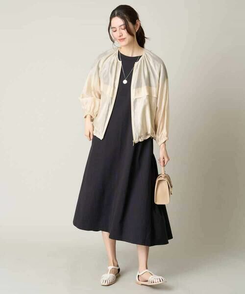 a.v.v / アー・ヴェ・ヴェ セットアップ | 【マシンウォッシャブル/接触冷感】ノーカラーシアーブルゾン | 詳細11