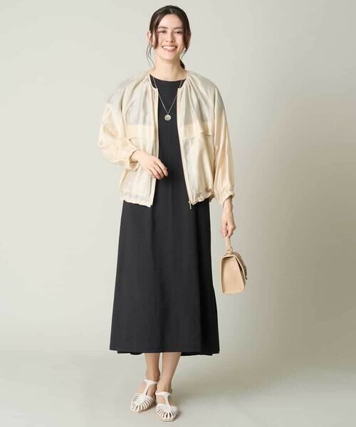 a.v.v / アー・ヴェ・ヴェ セットアップ | 【マシンウォッシャブル/接触冷感】ノーカラーシアーブルゾン | 詳細12