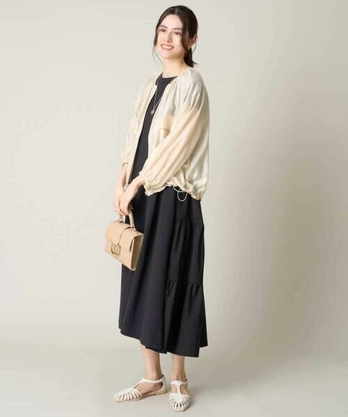 a.v.v / アー・ヴェ・ヴェ セットアップ | 【マシンウォッシャブル/接触冷感】ノーカラーシアーブルゾン | 詳細13