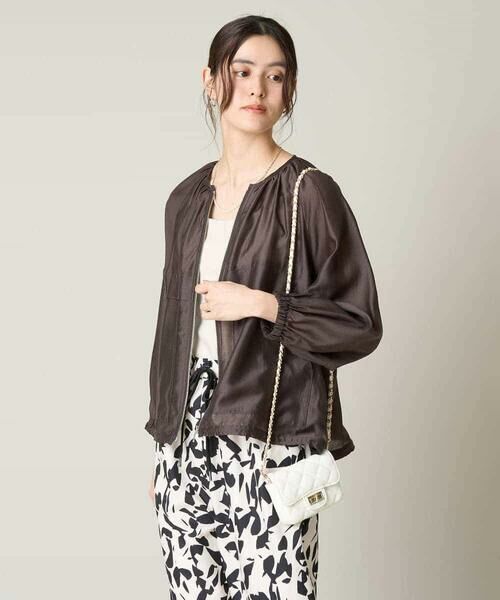 a.v.v / アー・ヴェ・ヴェ セットアップ | 【マシンウォッシャブル/接触冷感】ノーカラーシアーブルゾン | 詳細17