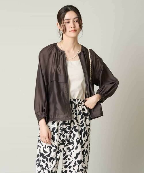 a.v.v / アー・ヴェ・ヴェ セットアップ | 【マシンウォッシャブル/接触冷感】ノーカラーシアーブルゾン | 詳細18