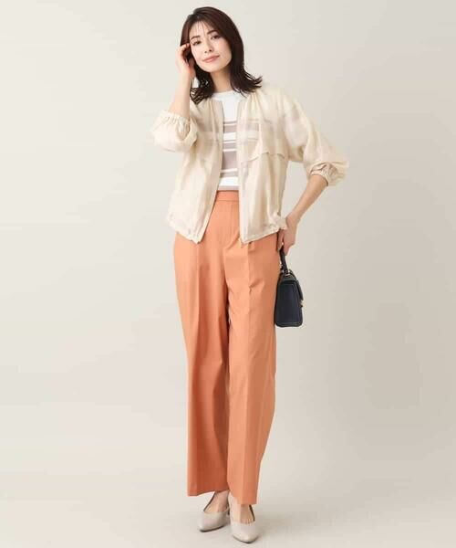 a.v.v / アー・ヴェ・ヴェ セットアップ | 【マシンウォッシャブル/接触冷感】ノーカラーシアーブルゾン | 詳細5