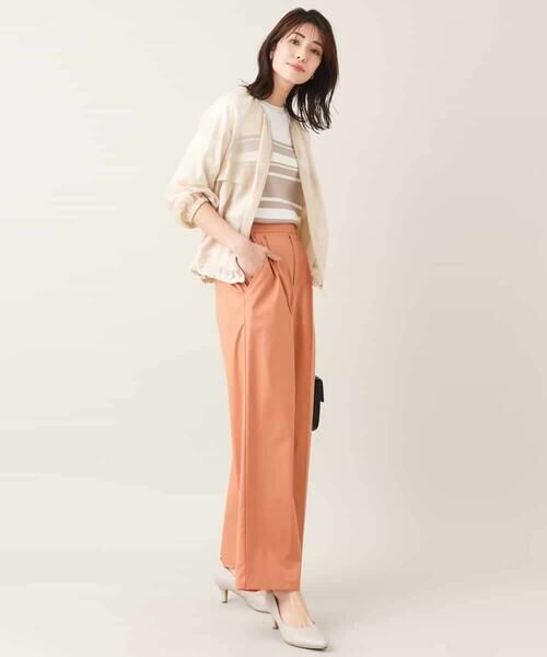 a.v.v / アー・ヴェ・ヴェ セットアップ | 【マシンウォッシャブル/接触冷感】ノーカラーシアーブルゾン | 詳細6