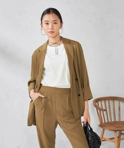 a.v.v / アー・ヴェ・ヴェ セットアップ | 【接触冷感/UVカット/吸水速乾】美ラクるダブルブレストジャケット | 詳細12