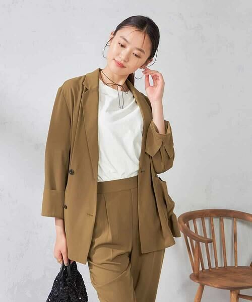 a.v.v / アー・ヴェ・ヴェ セットアップ | 【接触冷感/UVカット/吸水速乾】美ラクるダブルブレストジャケット | 詳細13