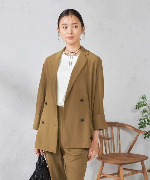 a.v.v / アー・ヴェ・ヴェ セットアップ | 【接触冷感/UVカット/吸水速乾】美ラクるダブルブレストジャケット | 詳細14