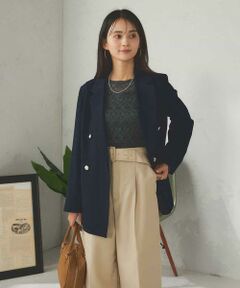 a.v.v / アー・ヴェ・ヴェ テーラードジャケット | 【マシンウォッシャブル】ダブルブレストジャケット