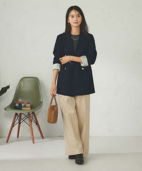 a.v.v / アー・ヴェ・ヴェ テーラードジャケット | 【マシンウォッシャブル】ダブルブレストジャケット | 詳細11